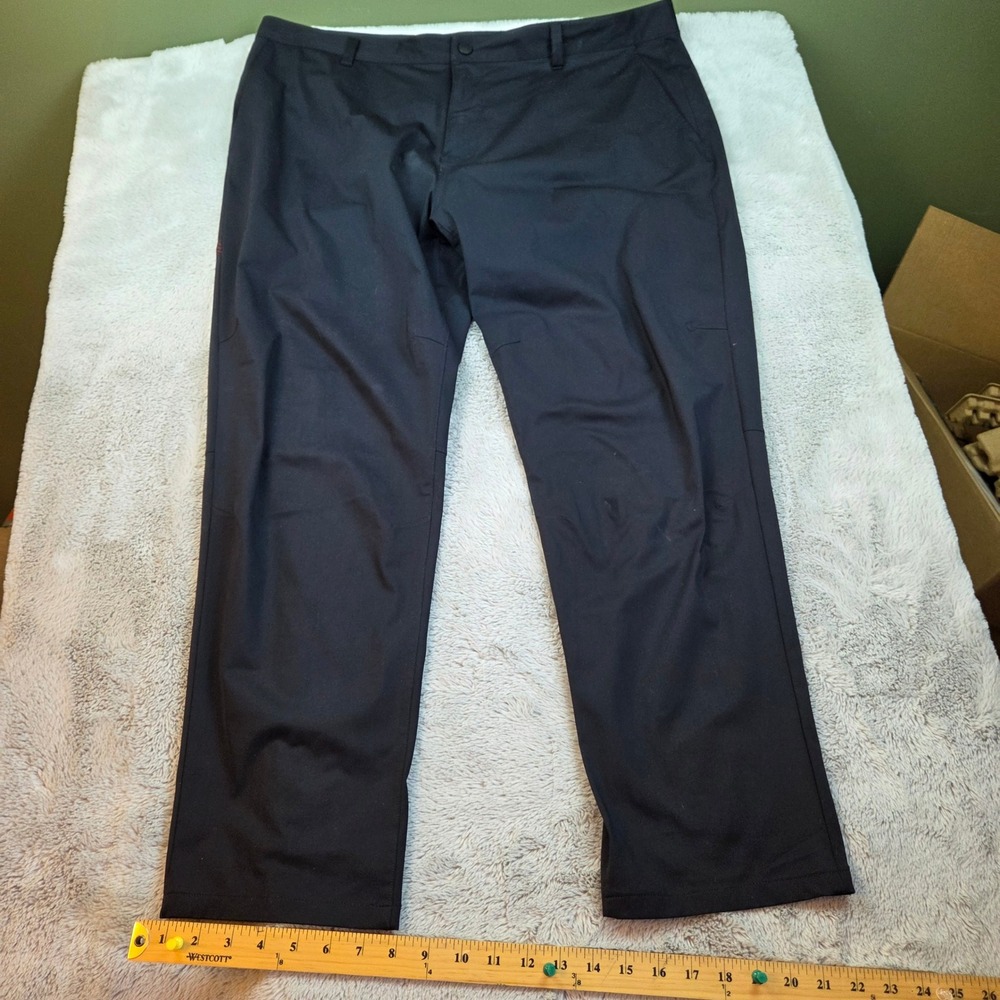 Rhone Commuter Pants Mens 42 Synthetic Blend Stretch Straight Leg Dark Navy Blue